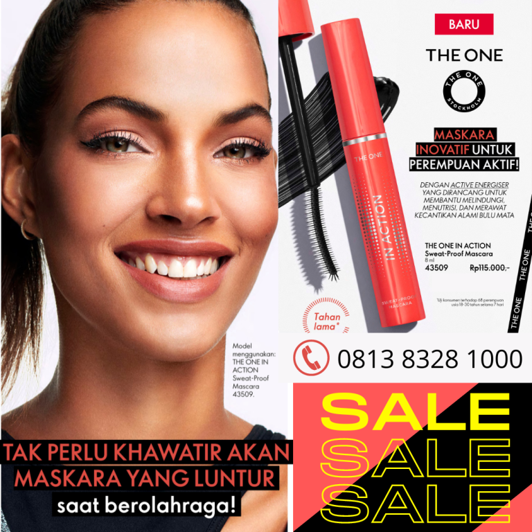 The ONE In Action SweatProof Mascara Oriflame Tahan Air dan Keringat