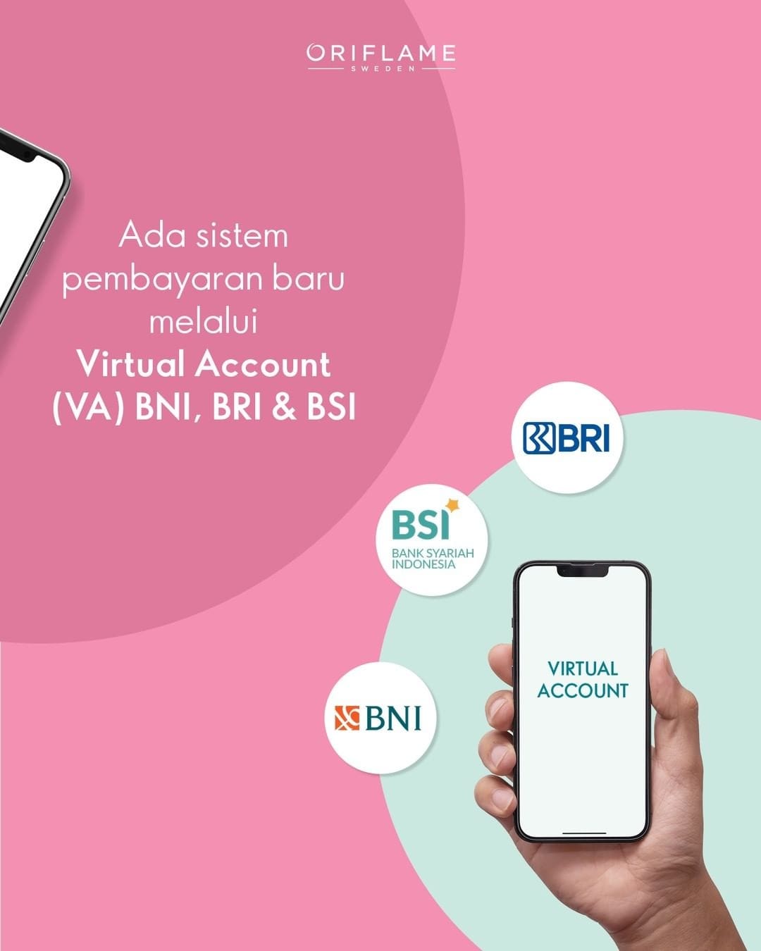 Cara Bayar Oriflame Virtual Account (VA) BNI, BRI & BSI