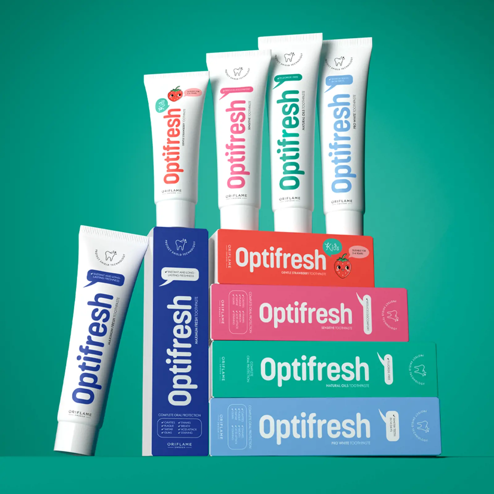 Optifresh Maximum, Pro White, Kids | Pasta Gigi - Odol Oriflame